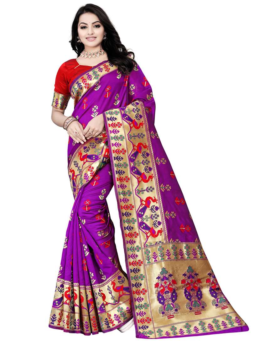 women's banarasi saree with blouse