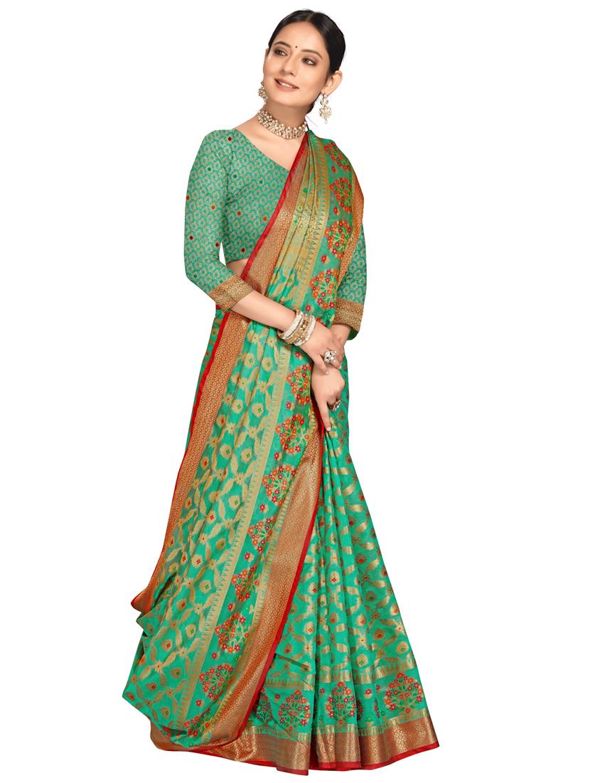 women's banarasi saree with blouse - 20307299 - Zoom Image - 0