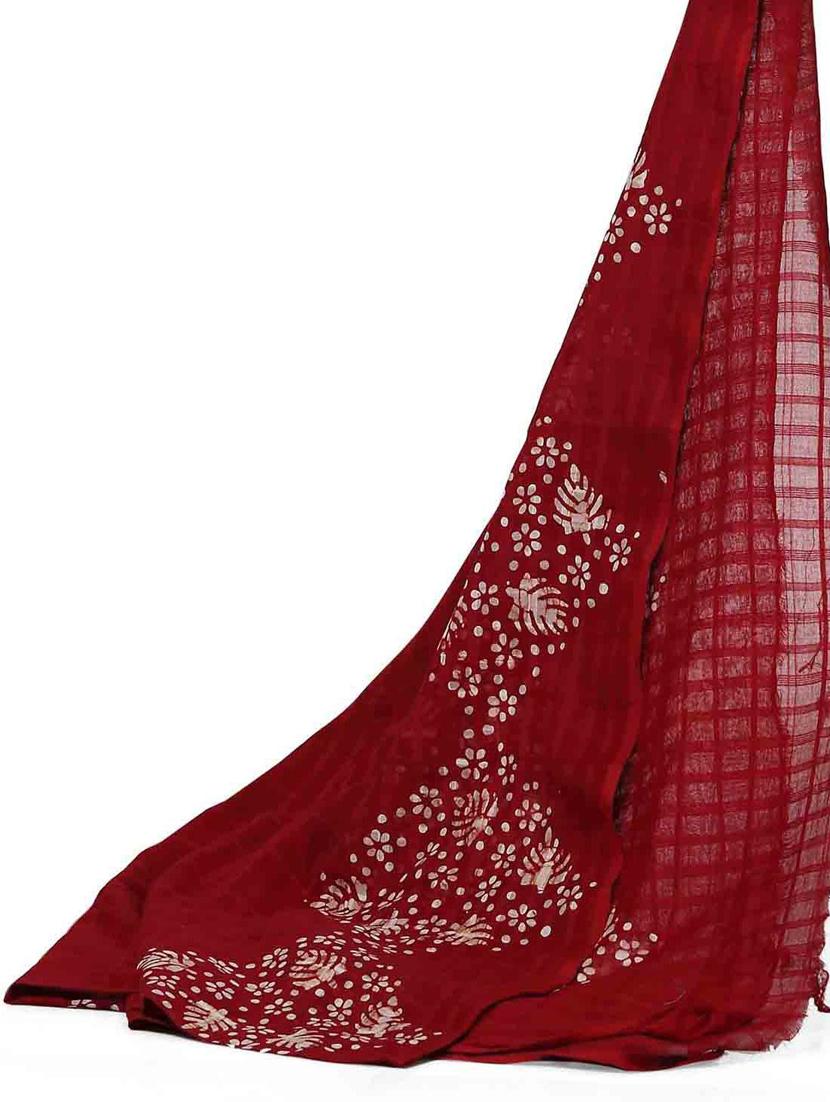 women blue floral printed unstitched suits - 20307326 - Standard Image - 3