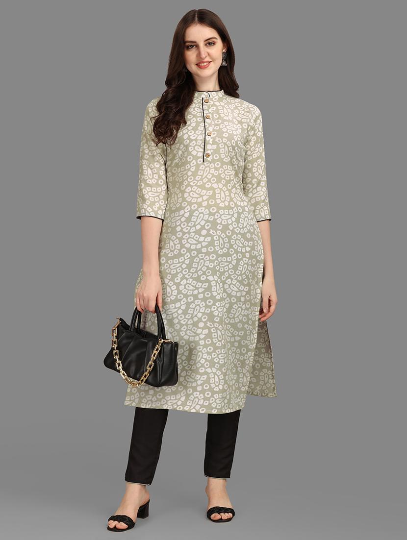 beige colored kurta pant set - 20308125 - Zoom Image - 0