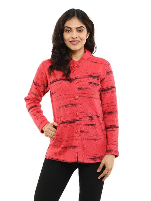 orange acrylic cardigan - 20308915 -  Standard Image - 0