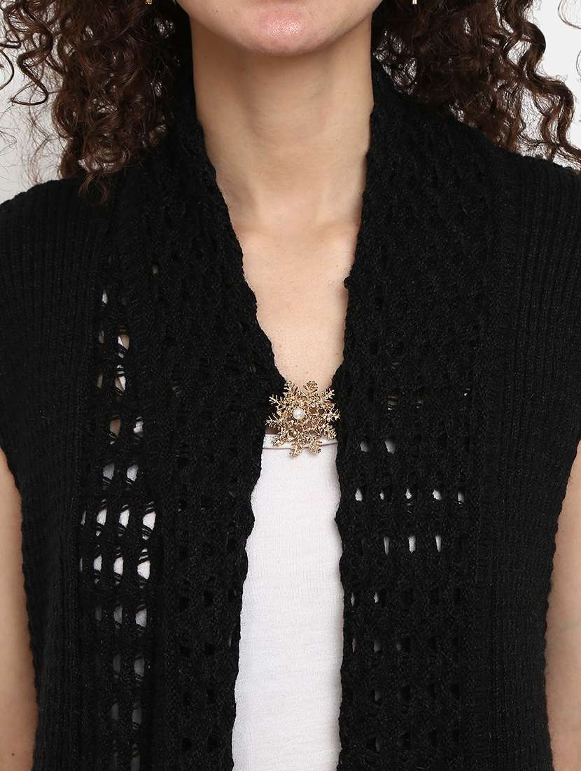 black cotton cardigan - 20308974 -  Standard Image - 5