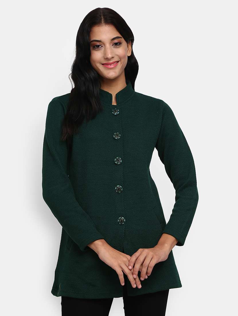 women self design long sleeve cardigan