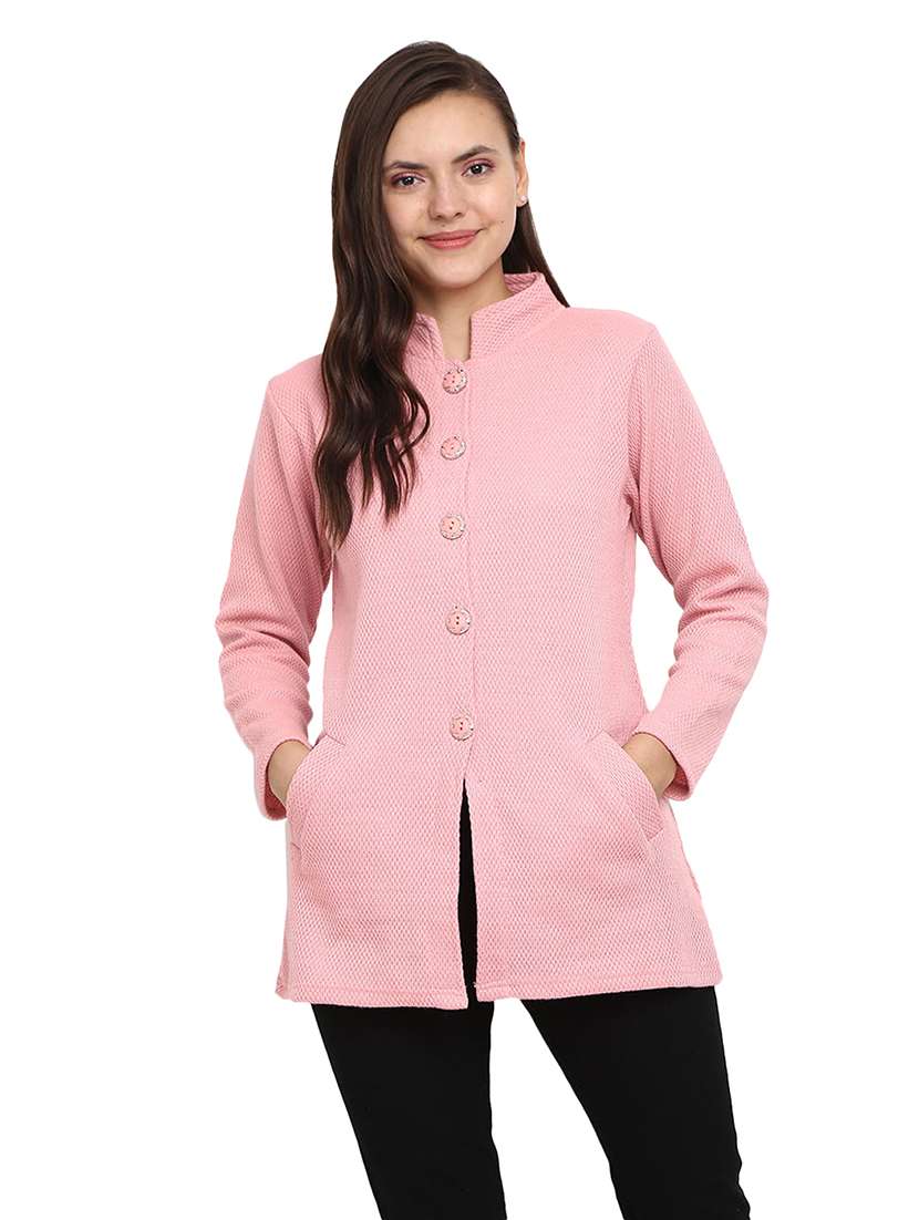 women self design long sleeve cardigan
