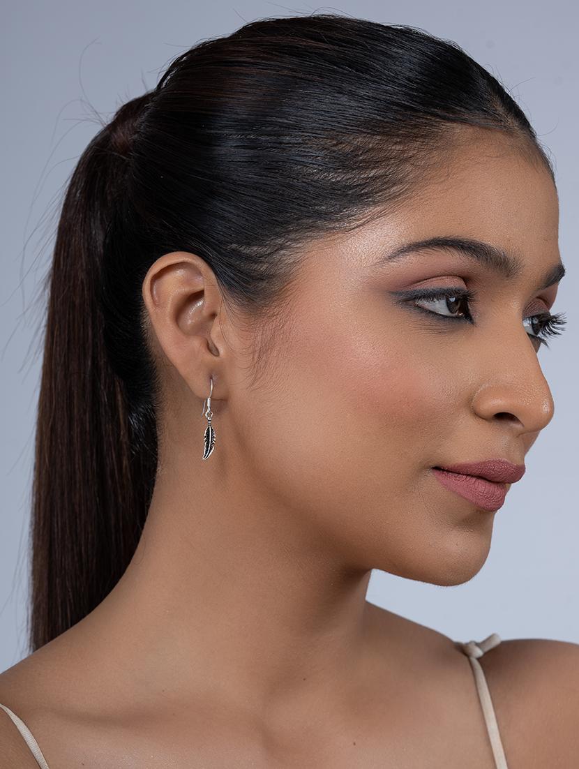 women silver drop earrings - 20309126 - Standard Image - 3
