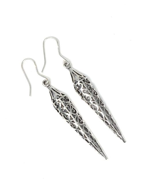 women silver drop earrings - 20309129 - Standard Image - 0