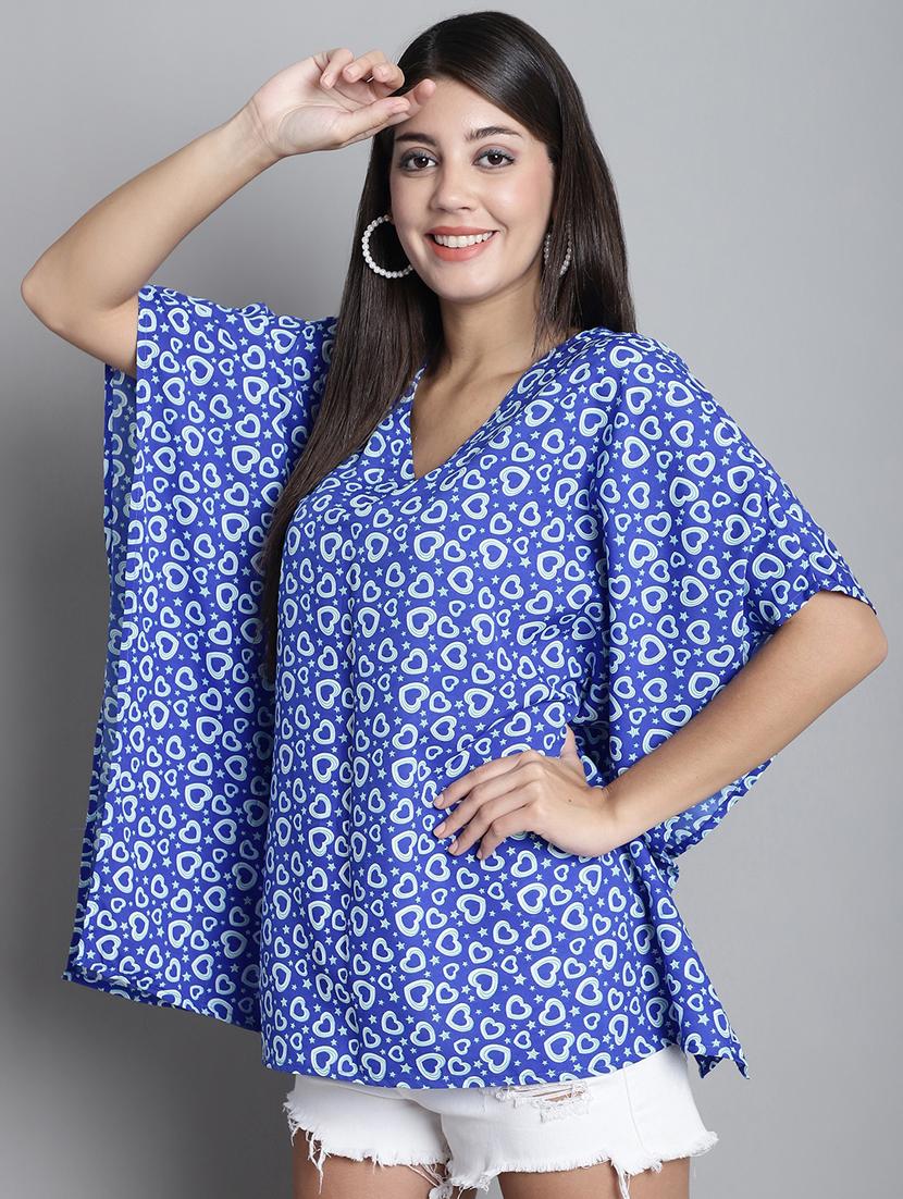 blue quirky kaftan top - 20309408 - Standard Image - 3