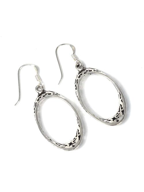 women silver hoop earrings - 20309533 -  Standard Image - 0