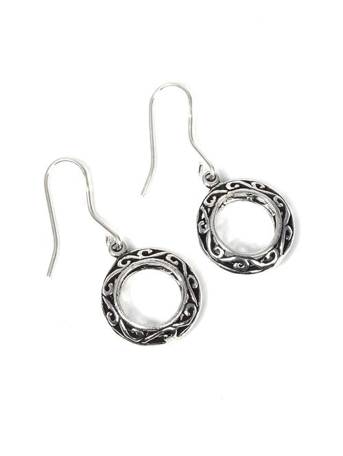 women silver hoop earrings - 20309542 -  Standard Image - 0