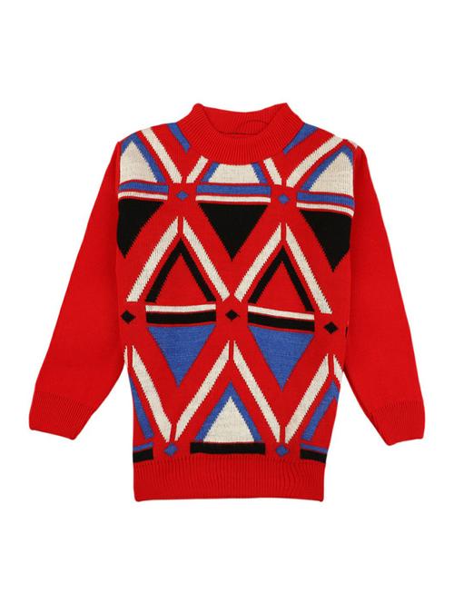 kids geometric long sleeve sweater - 20310233 - Standard Image - 0
