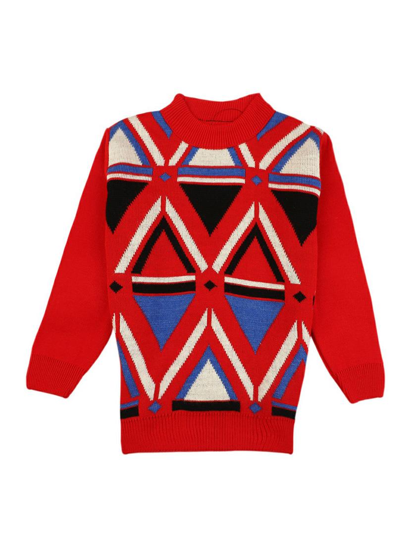 kids geometric long sleeve sweater - 20310233 - Zoom Image - 0