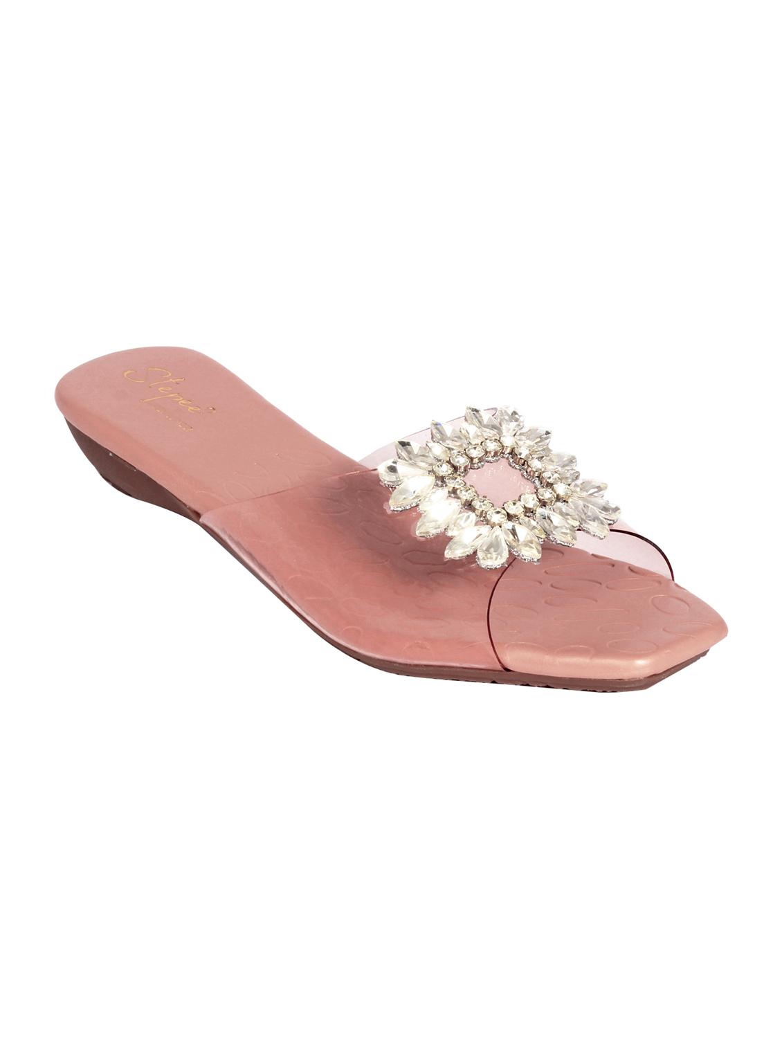 pink tpu slip on sandals - 20311027 -  Zoom Image - 0