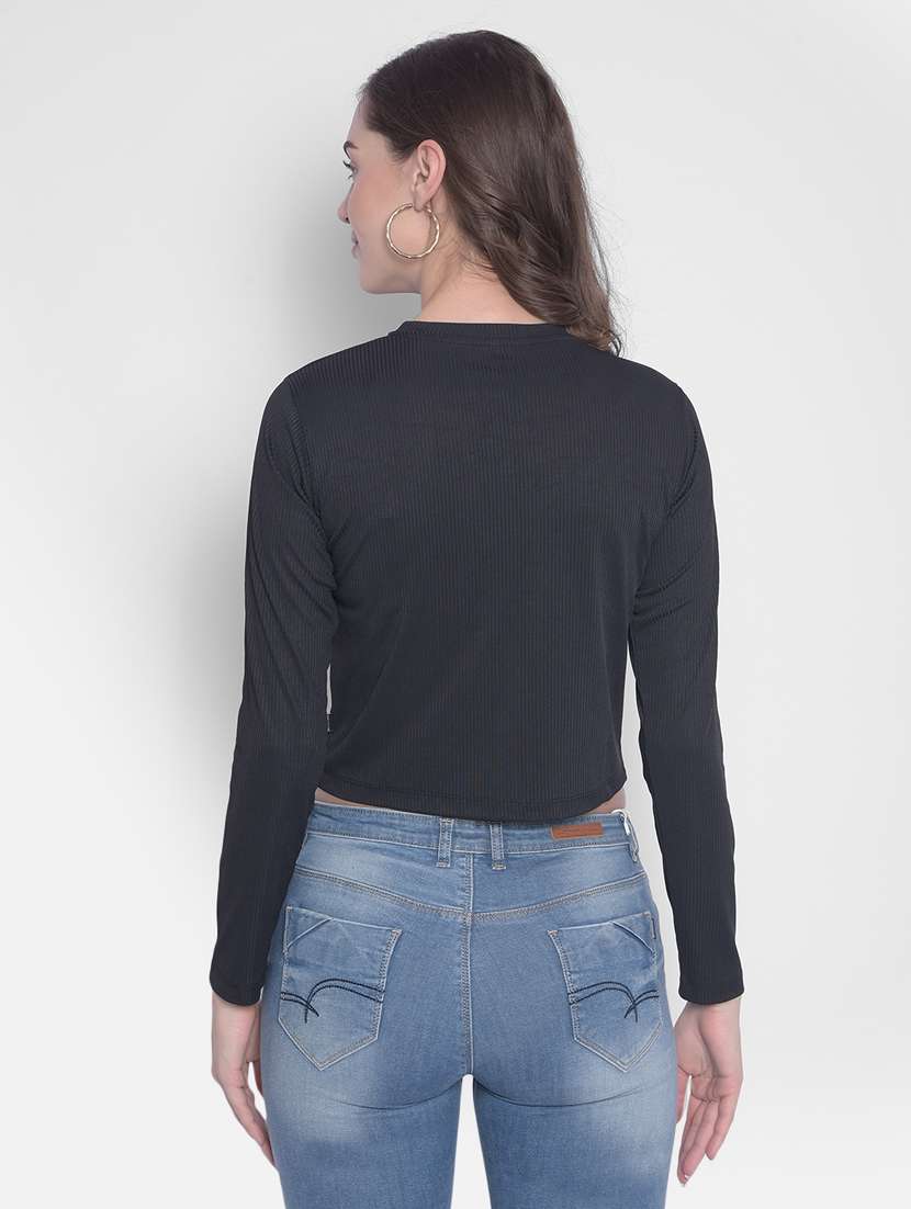 women's plain round neck t-shirt - 20311100 -  Standard Image - 3