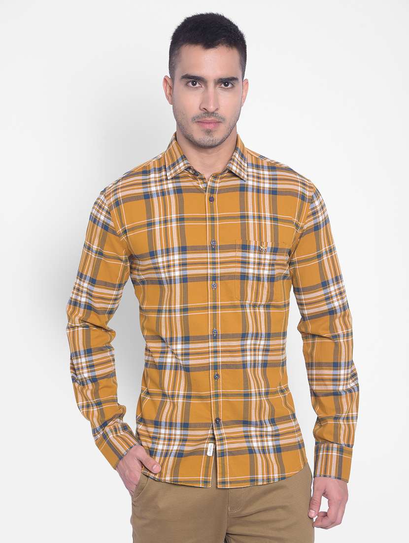 mens checks casual shirt
