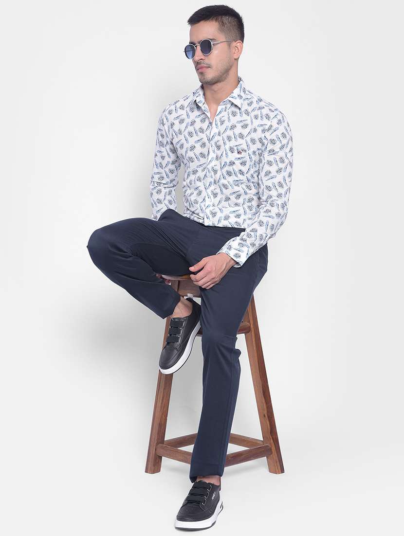 mens leaf print casual shirt - 20311158 -  Standard Image - 3