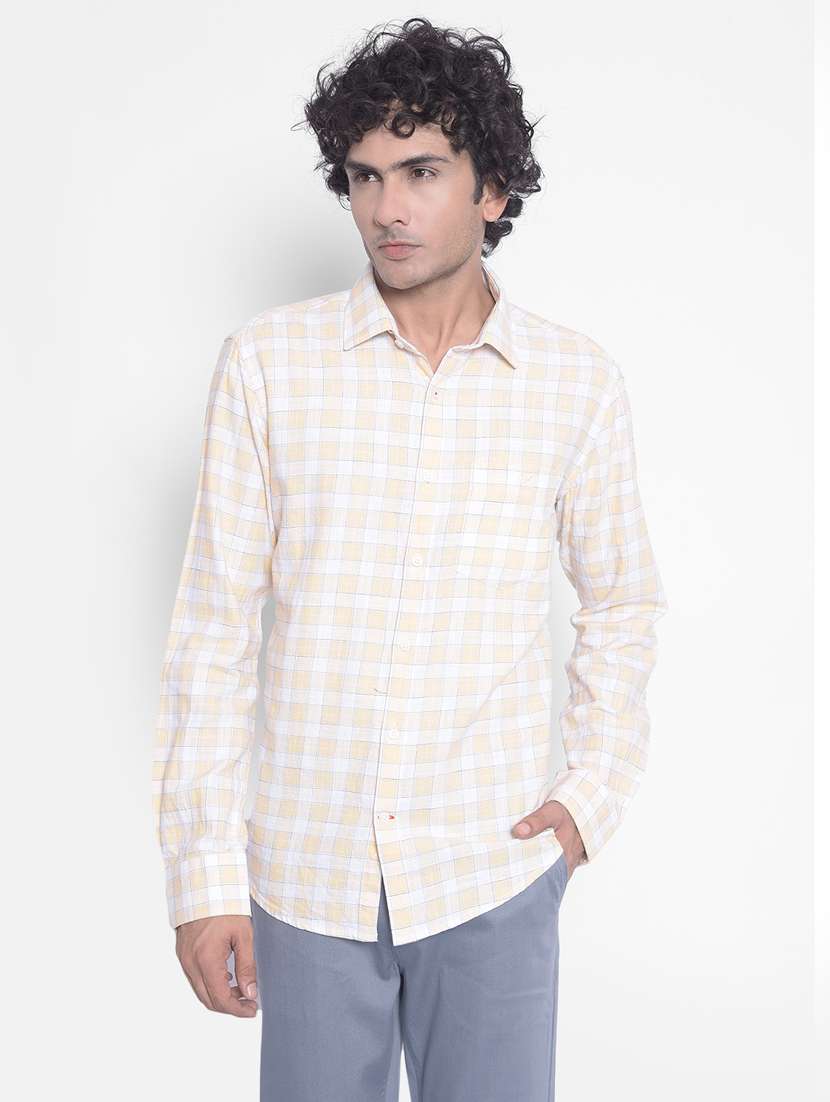 mens checks casual shirt