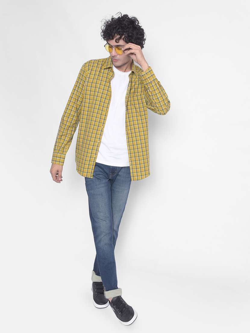 mens checks casual shirt - 20311189 -  Standard Image - 3