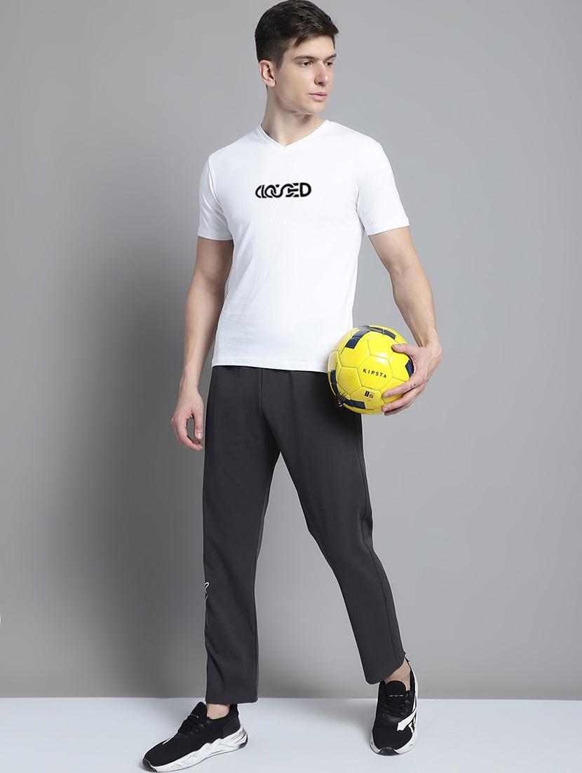 men white cotton chest print t-shirt - 20312164 - Standard Image - 3