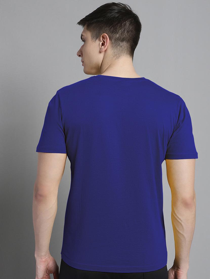 men v-neck graphic chest print t-shirt - 20312200 - Standard Image - 3