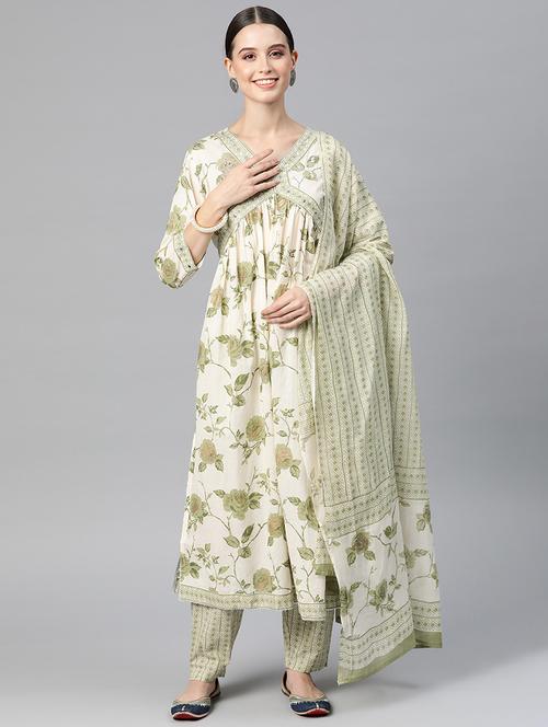 women kurta pant set with dupatta - 20315941 - Standard Image - 0