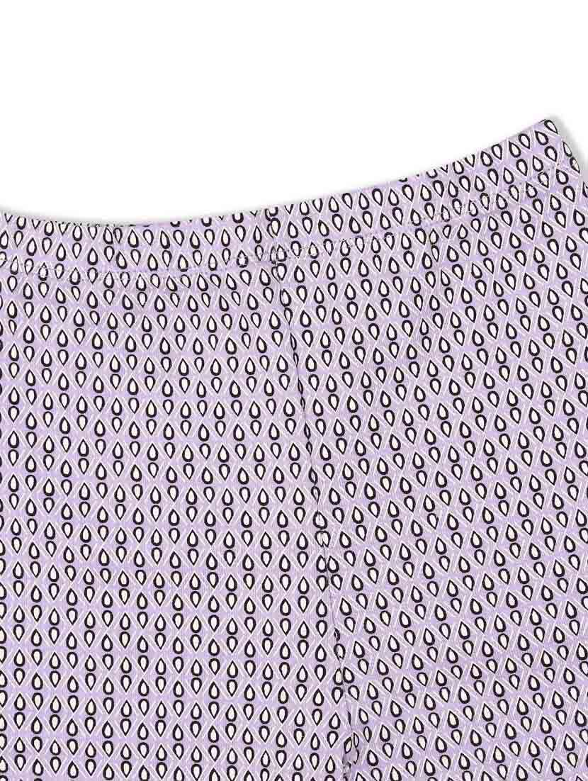 purple printed pyjama nightwear set - 20316024 -  Standard Image - 5