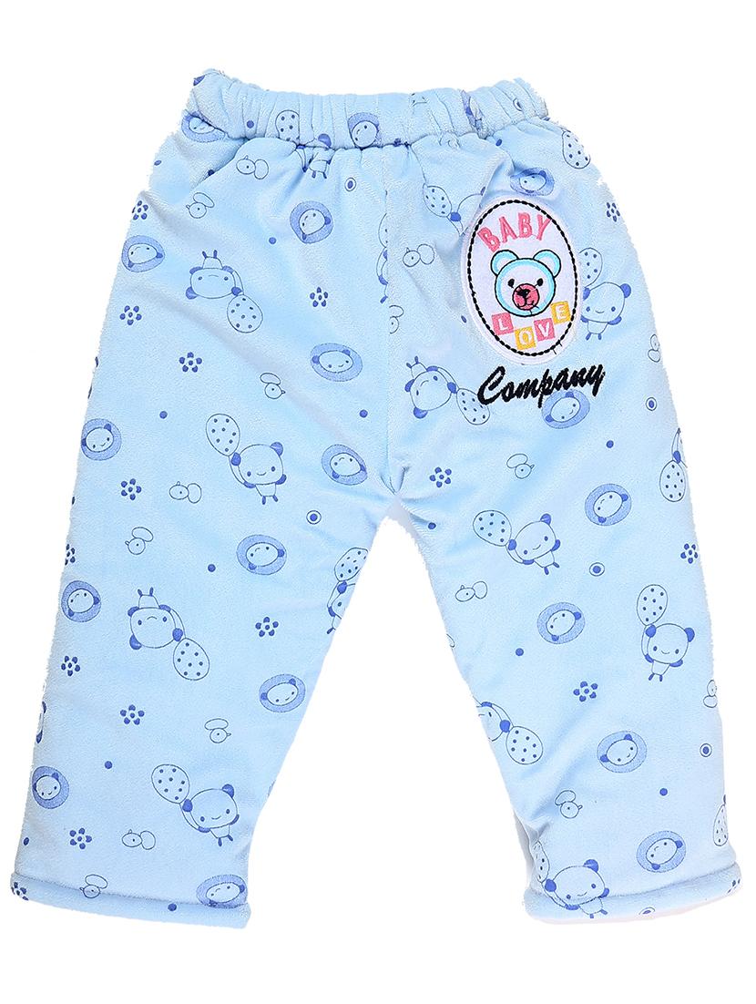 ai aqua blue cotton casual trouser - 20317768 - Zoom Image - 0