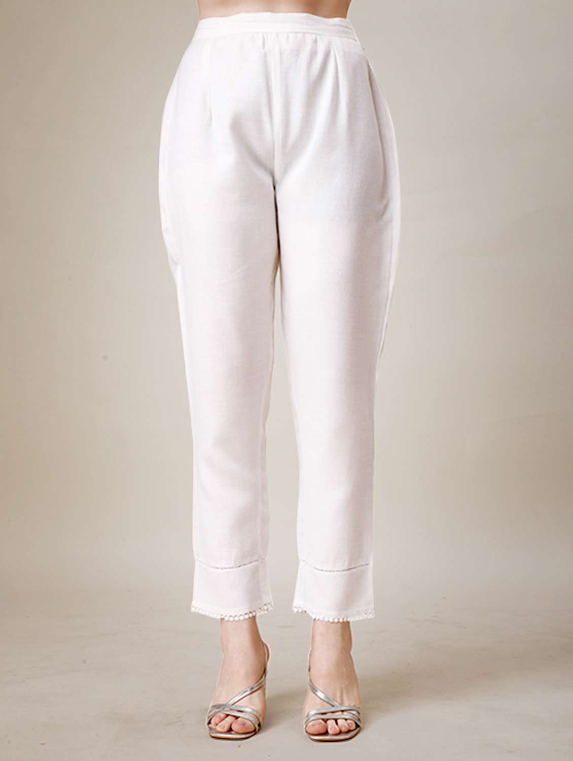 women orange round neck kurta pant set - 20317894 -  Standard Image - 5