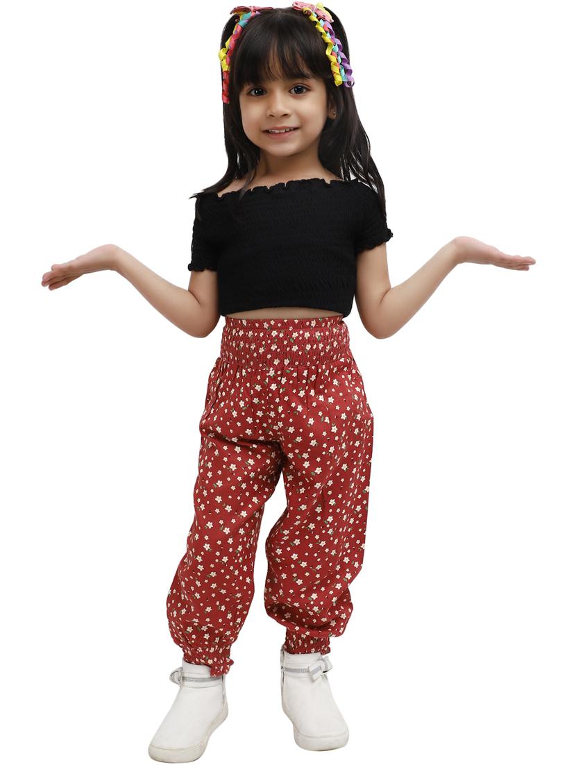girl floral print jogger trouser - 20318404 - Standard Image - 3