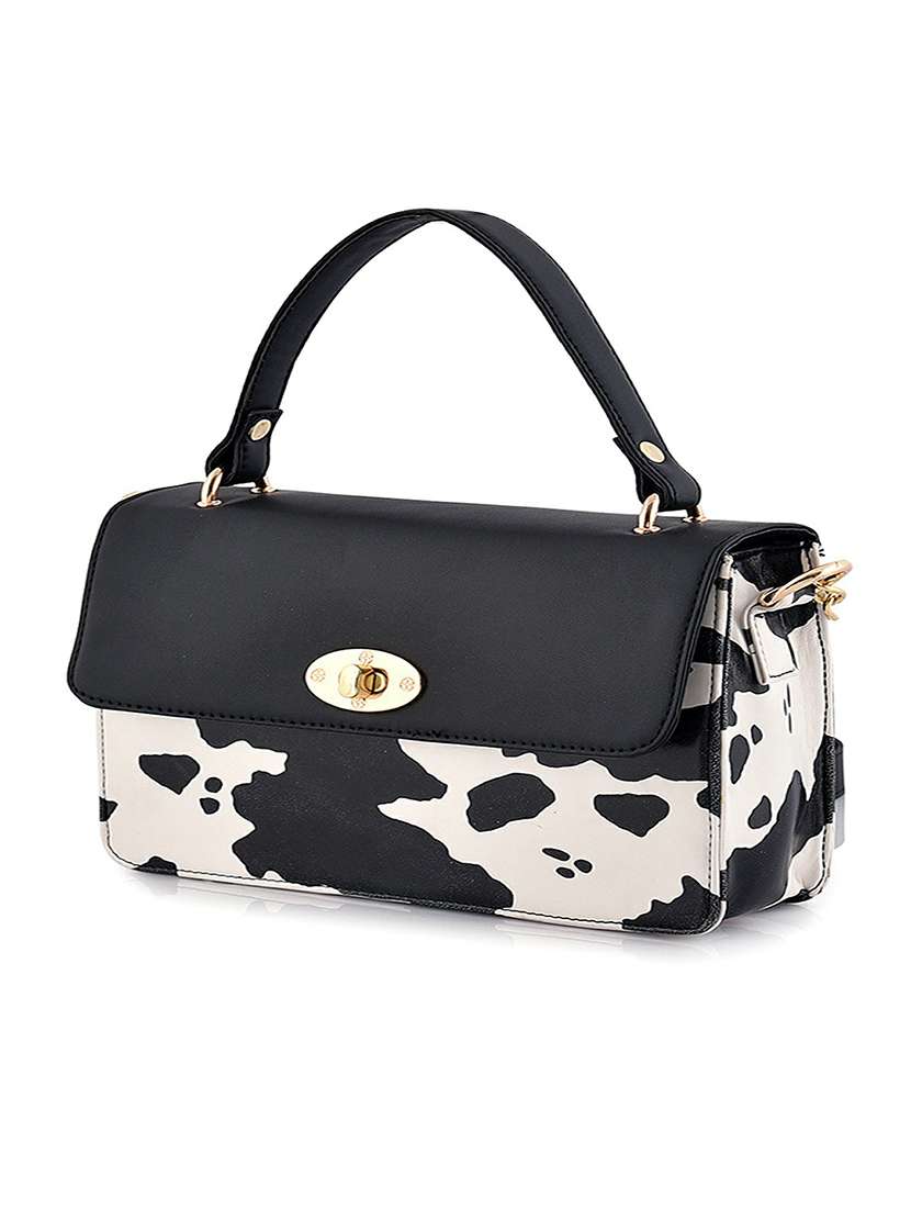 white leatherette (pu) regular sling bag - 20322616 -  Standard Image - 3