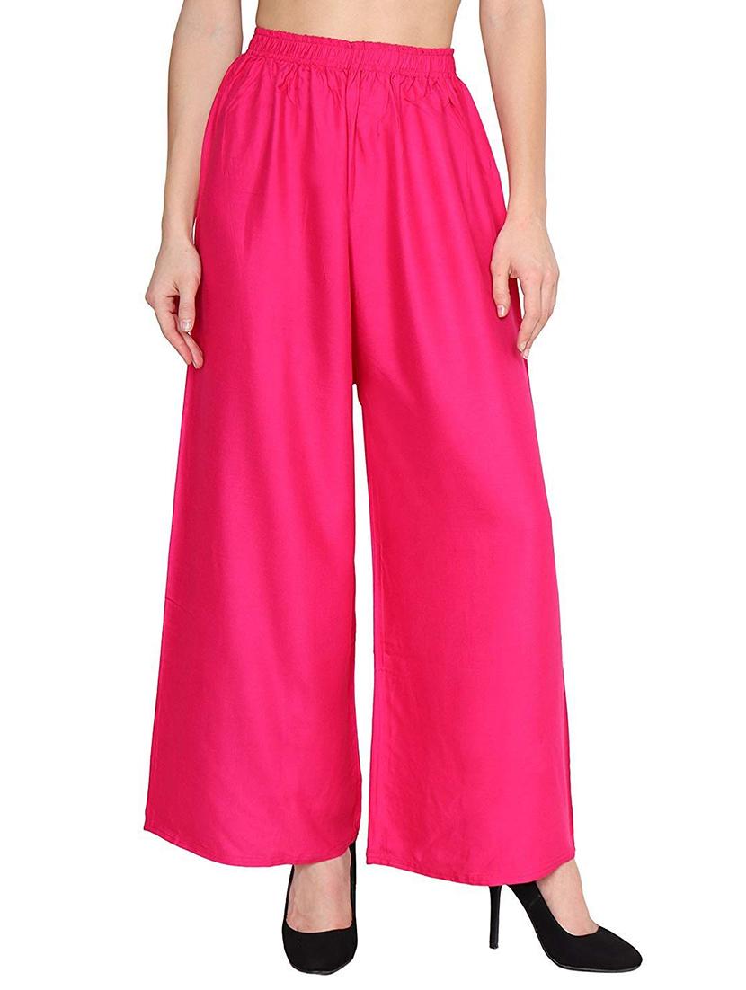 women pink solids palazzo - 20322658 - Zoom Image - 0