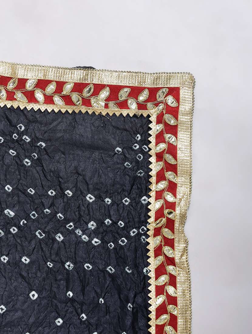 black chiffon dupatta - 20322775 -  Standard Image - 5