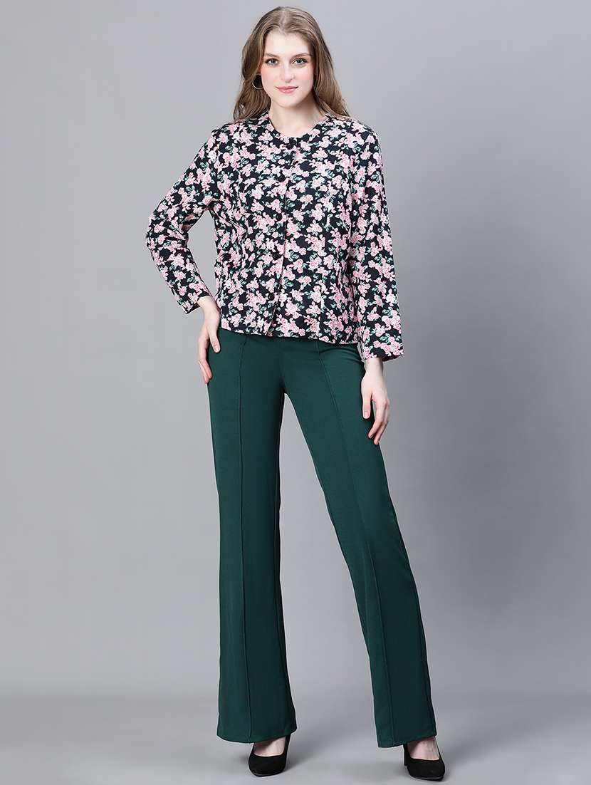 black floral regular jacket - 20323097 -  Standard Image - 3
