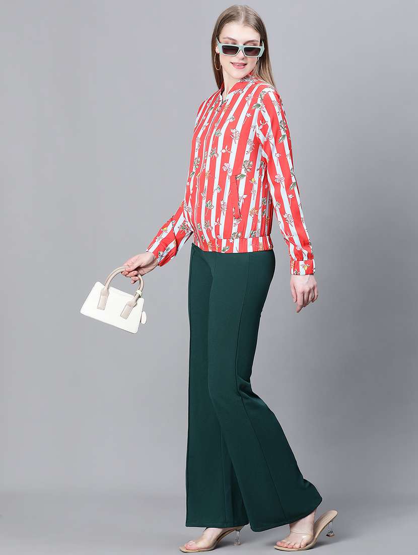  color block bomber jacket - 20323115 -  Standard Image - 3