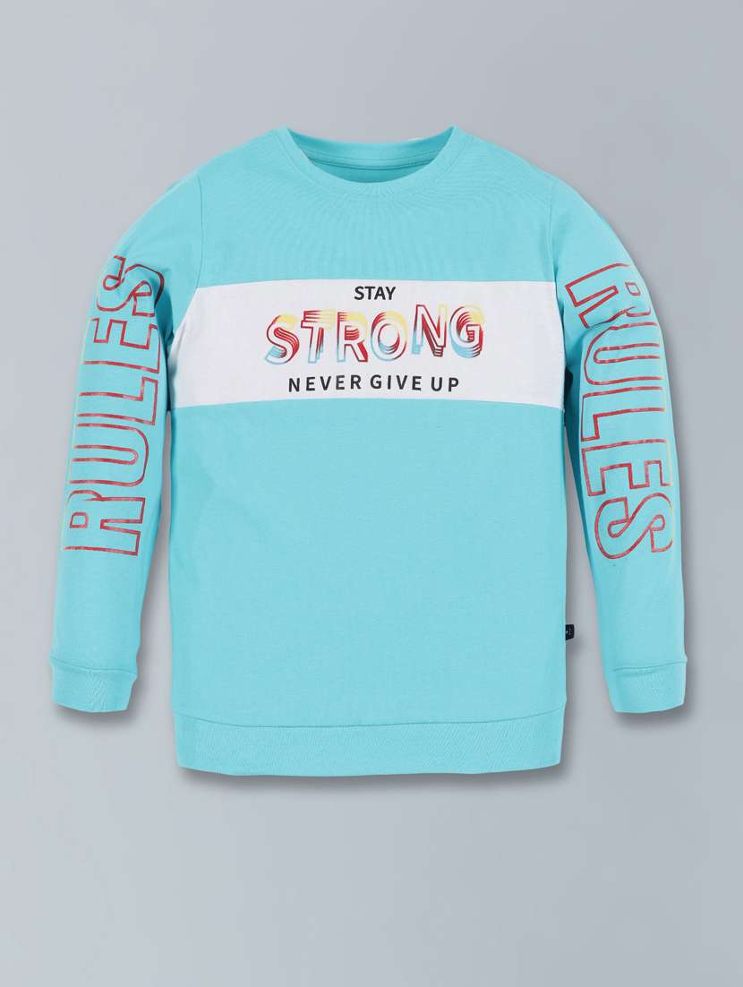 boys typography print t-shirt