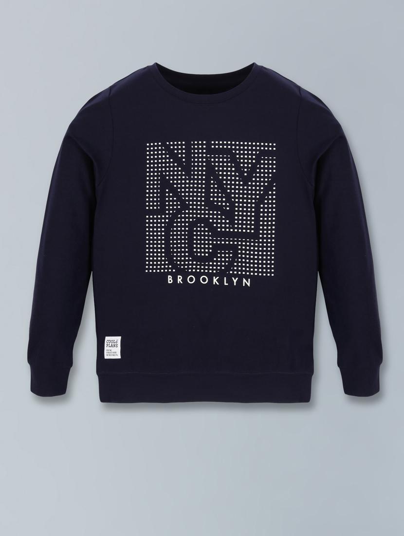 boys typography print t-shirt