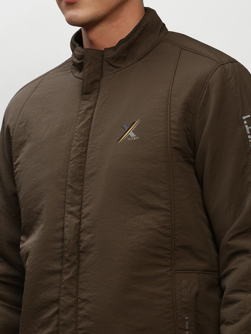 olive green nylon bomber jacket - 20325222 - Standard Image - 5