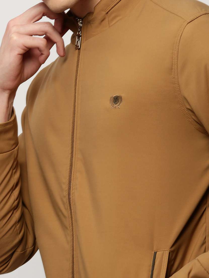 brown nylon bomber jacket - 20325224 -  Standard Image - 5