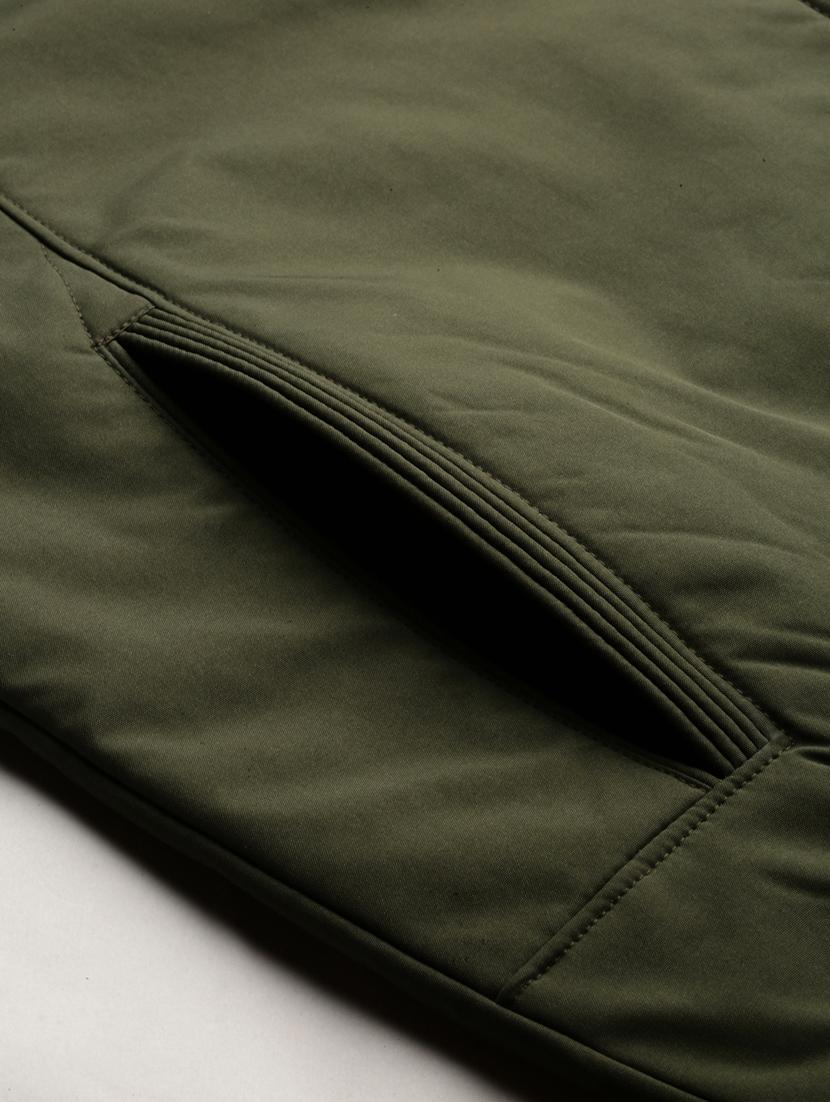 olive green nylon bomber jacket - 20325235 - Standard Image - 8