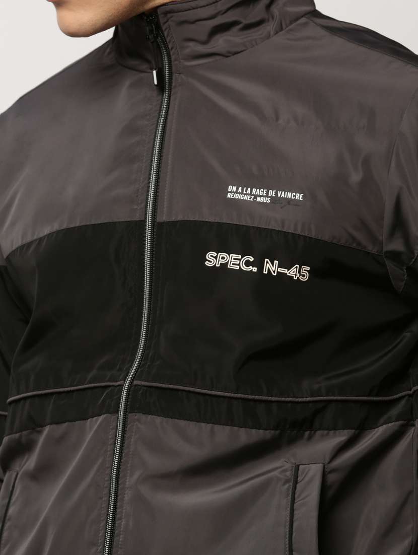 grey nylon bomber jacket - 20325247 -  Standard Image - 5