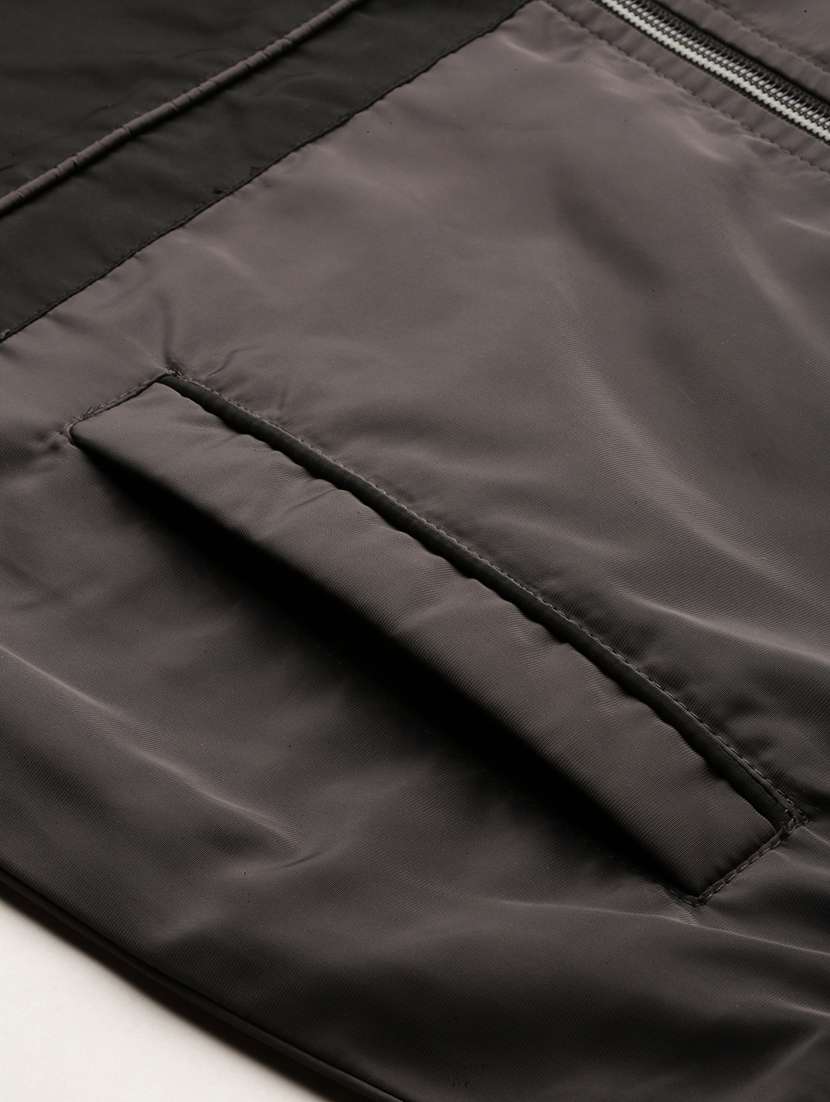 grey nylon bomber jacket - 20325247 -  Standard Image - 8