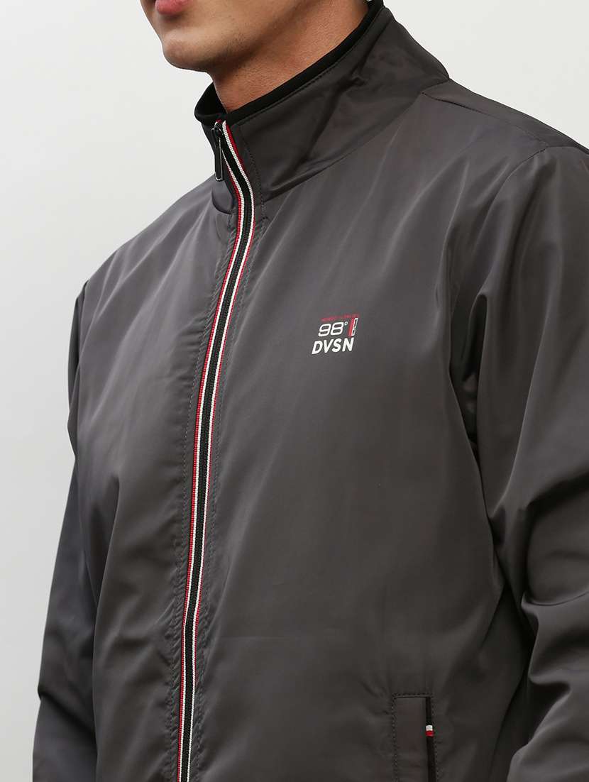 grey nylon bomber jacket - 20325248 -  Standard Image - 5