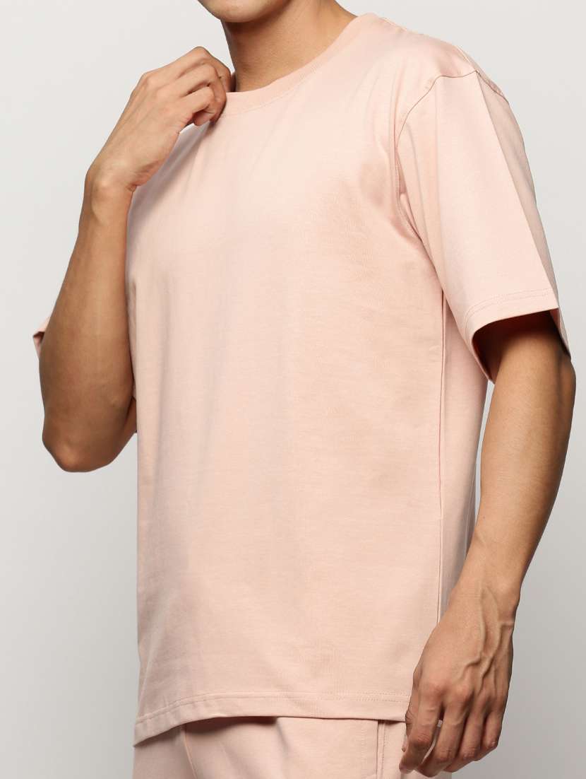 men round neck solid co-ord set - 20325260 -  Standard Image - 5