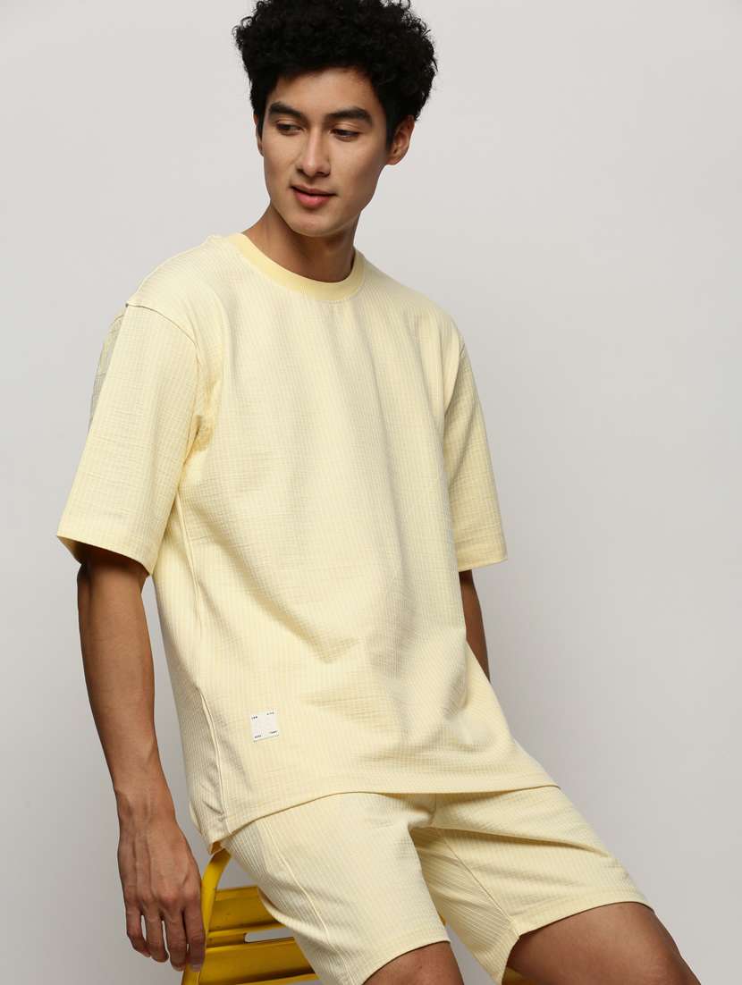 men round neck shorts & t-shirt co-ord set - 20325264 - Standard Image - 3