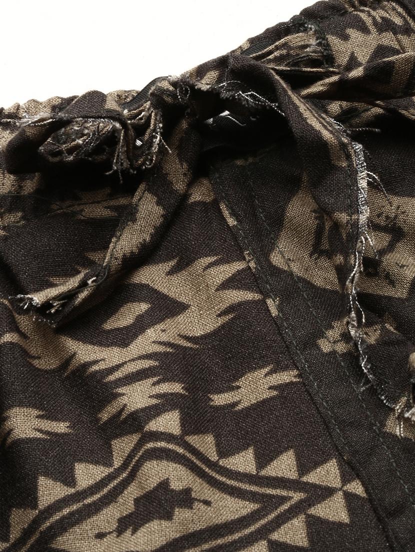 olive printed co-ord set - 20325269 - Standard Image - 8