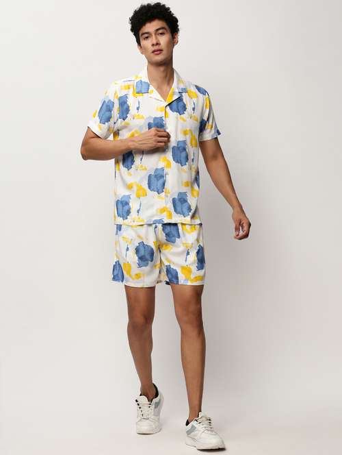 white tie & dyed co-ord set - 20325278 - Standard Image - 0