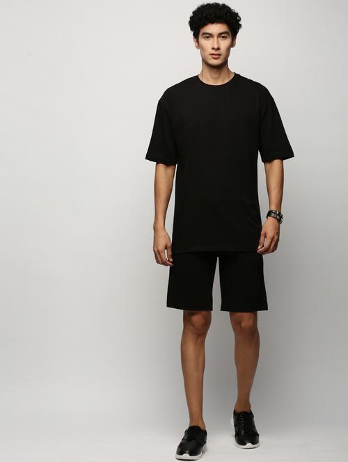 men round neck shorts & t-shirt co-ord set - 20325290 -  Standard Image - 0