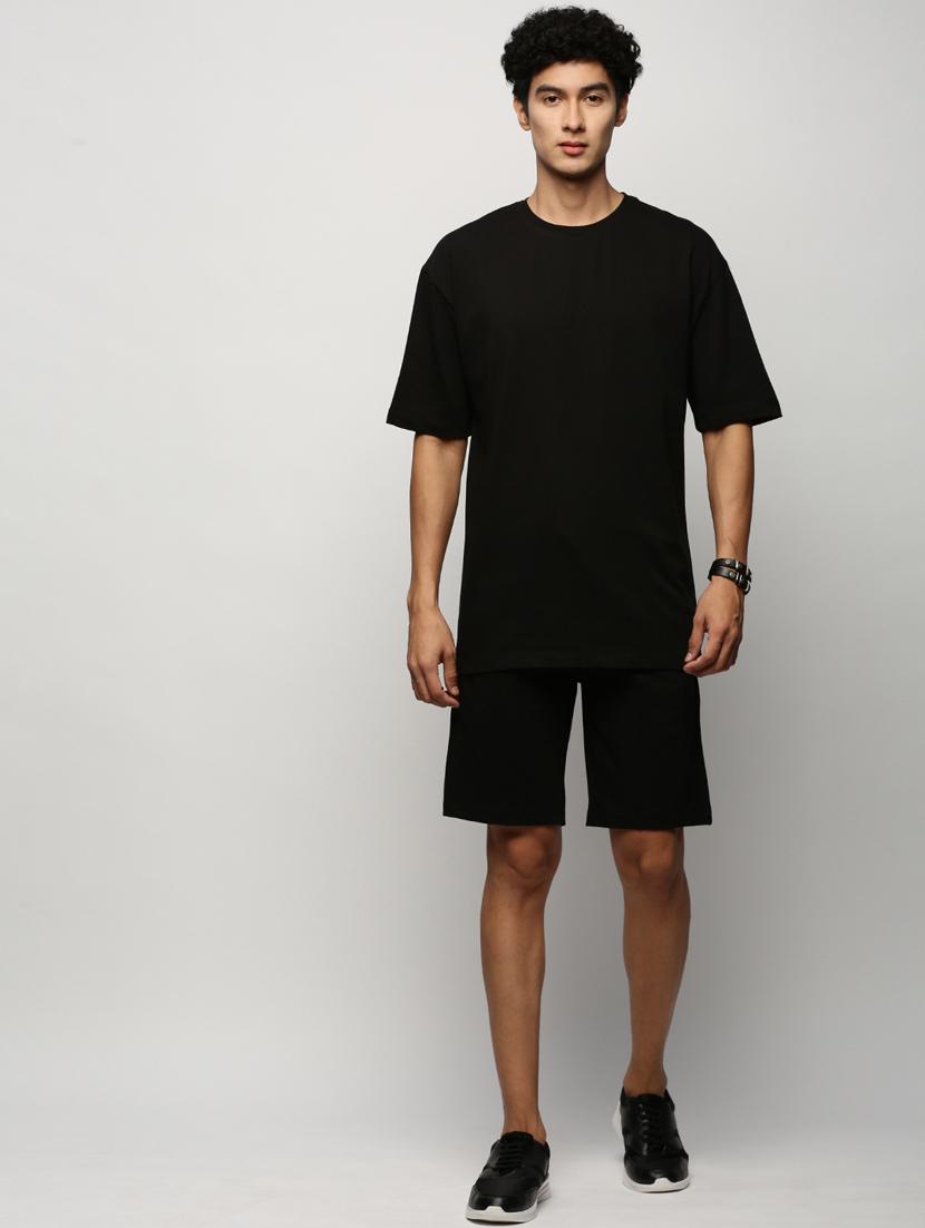 men round neck shorts & t-shirt co-ord set