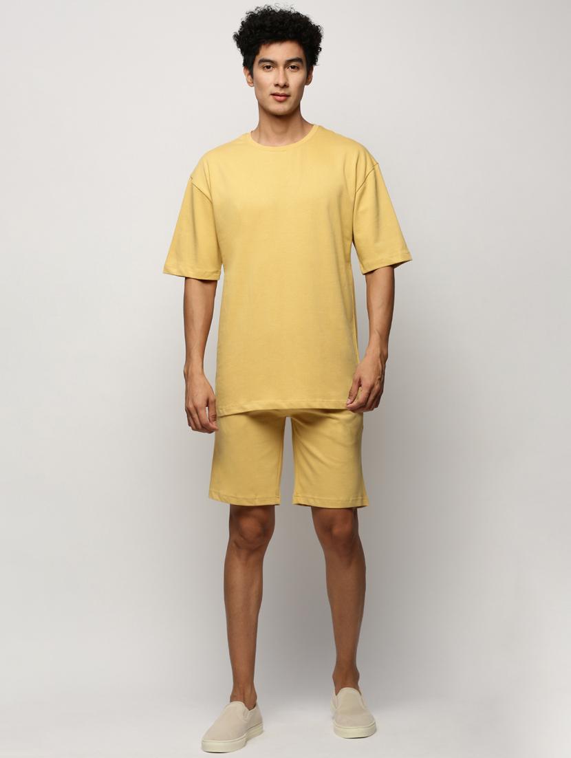 men round neck shorts & t-shirt co-ord set - 20325295 - Zoom Image - 0