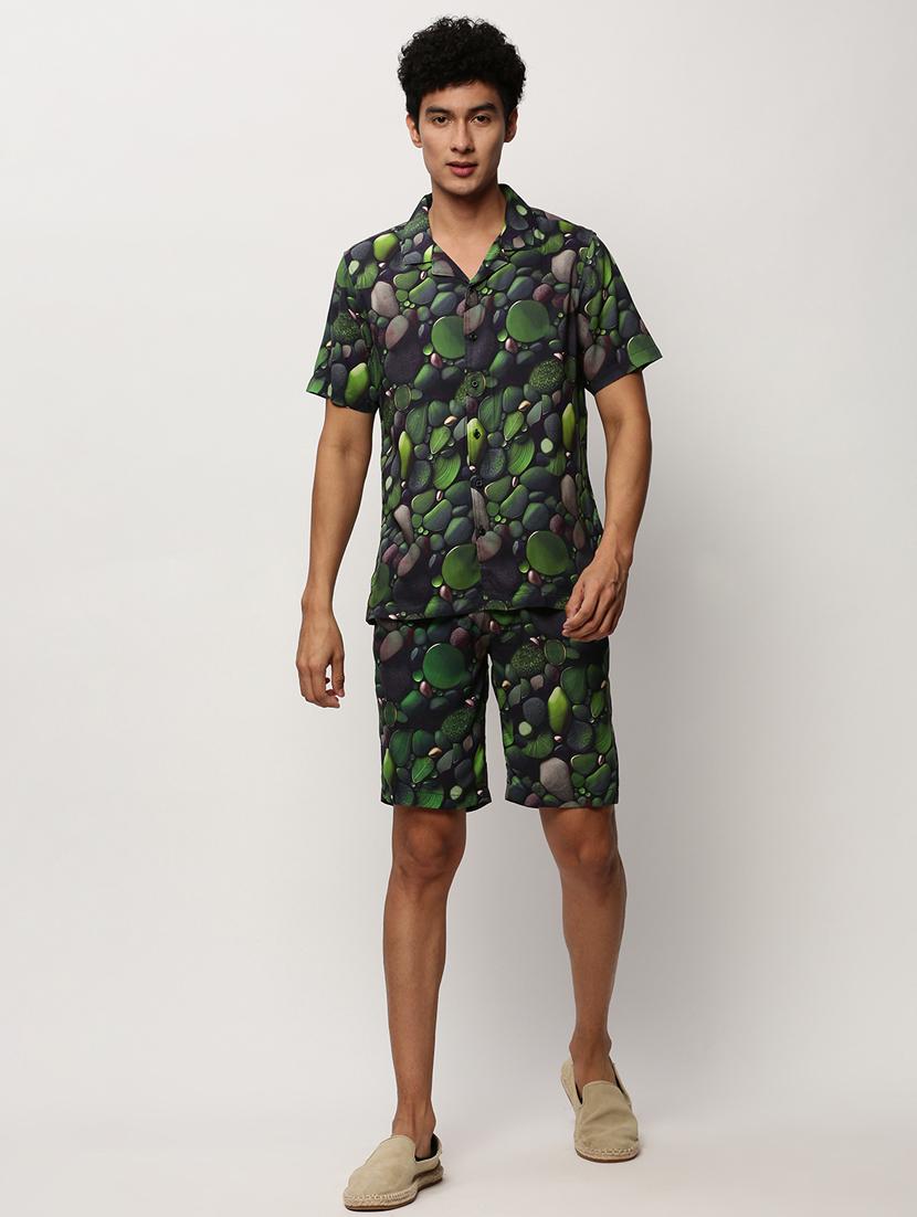 men green printed co-ord set - 20325301 - Zoom Image - 0