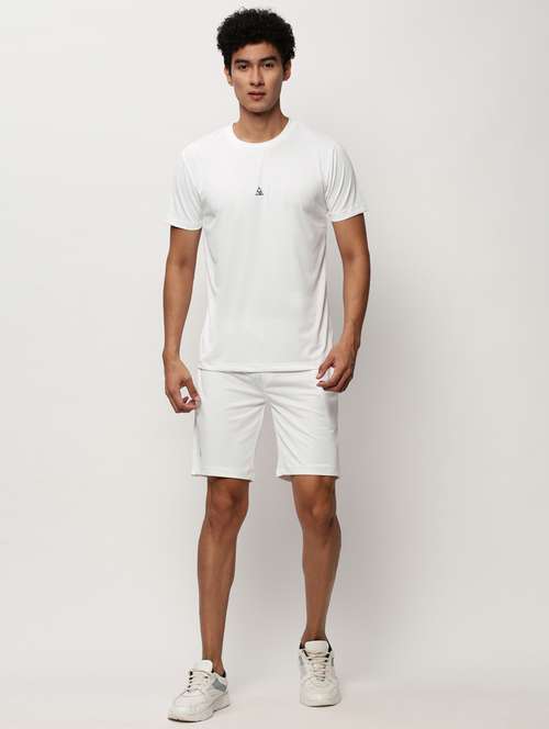 men round neck shorts & t-shirt co-ord set - 20325317 - Standard Image - 0
